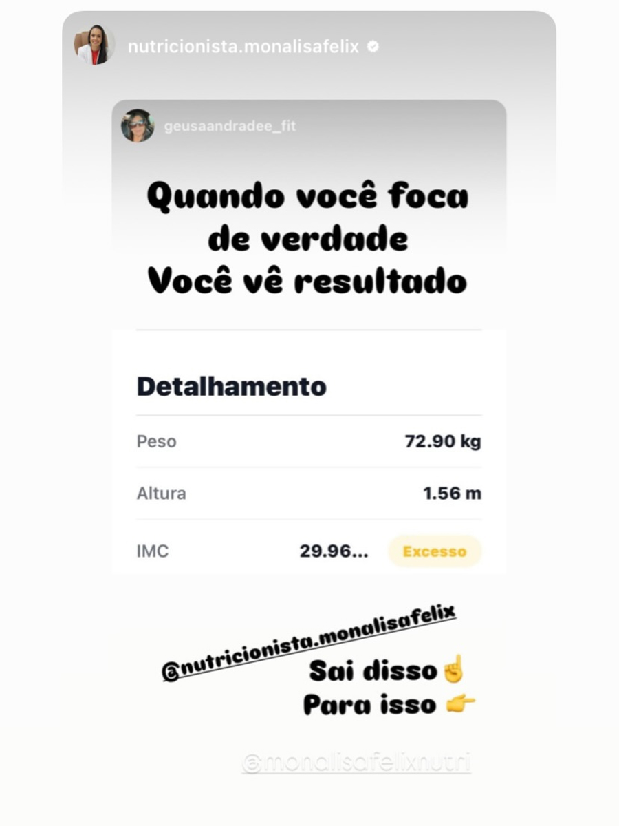 Aluna 6, resultado em 21 dias